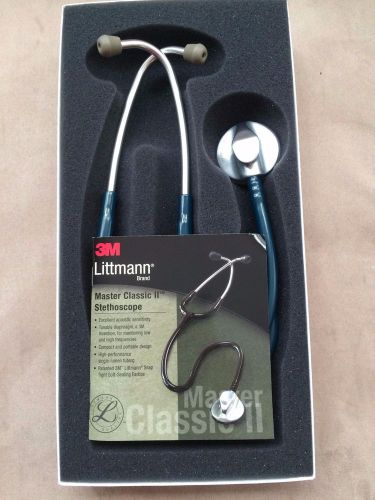 Littmann master classic ii stethoscope caribbean blue new in box! for sale