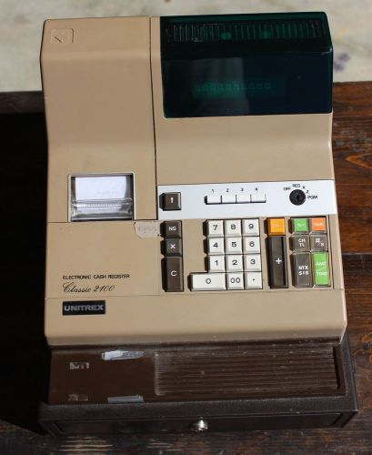 Unitrex Classic 2100 Working Cash Register with Keys