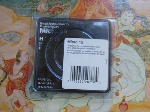 NEW SMITH CORONA TYPEWRITER DAISY PRINT WHEEL - Micro 15 WORD PROCESSOR