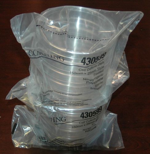 10 corning 430599 round tc-treated petri-cell culture dish 150mm x 25mm sealed for sale