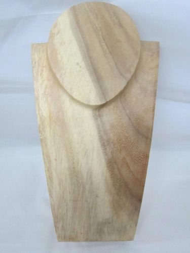 Elite Natural Suar Wood Necklace Display, 12 inch