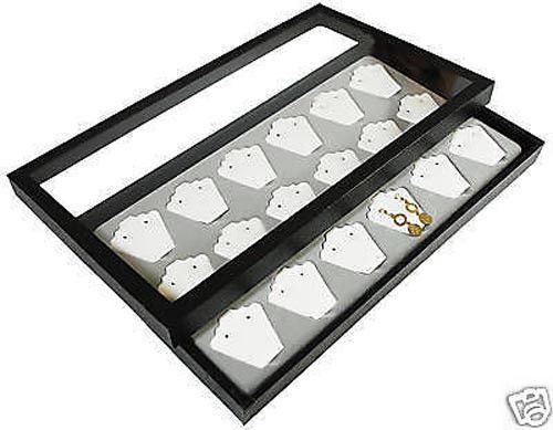 1-18 earring puff acrylic lid jewelry display case tray for sale