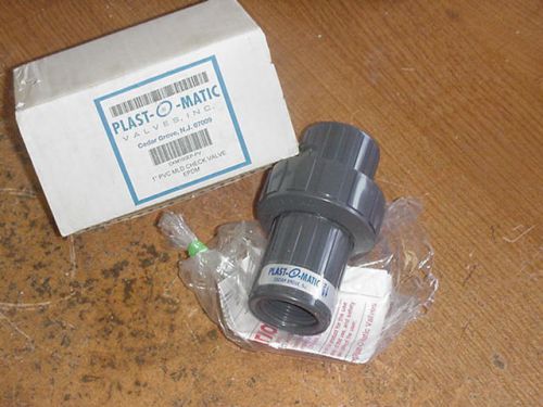 BRAND NEW / PLAST-O-MATIC CKM100-EP-PV 1&#034; PVC MLD CHECK VALVE EPDM !!!