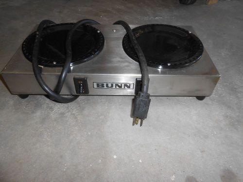 BUNN, BUNN-O_MATIC, WX-2 Dual Burner Coffee Pot Warmer, Stainless Steel