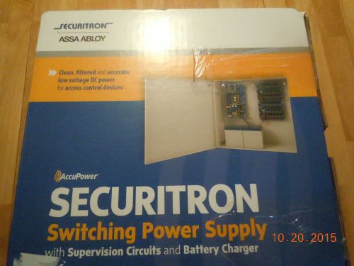 Securitron AQD3-8C1R Switching Power Supply 3/1.5A 12/24VDC Enclosure w/Charger