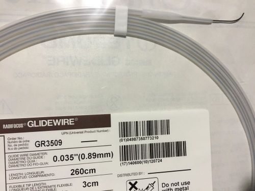 Lot of 4- Boston Scientific # GR3509. Radifocus Gidewire 0.035in x 260cm