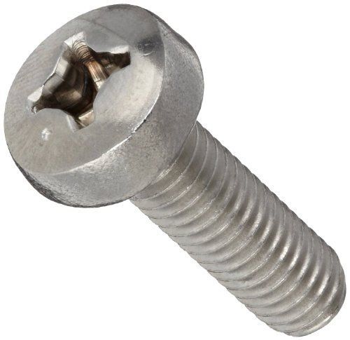 Small Parts 316 Stainless Steel Machine Screw, Plain Finish, Pan Head, Phillips