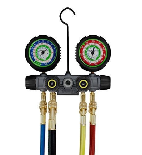 Hilmor hilmor 1839120 r12-22-134a 4-valve manifold with hoses for sale