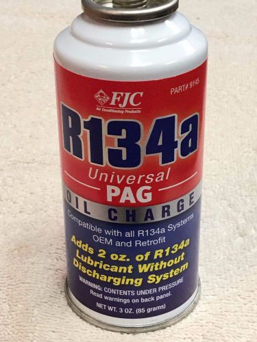 FJC 9145 PAG Oil Charge - 3 oz., R134a, Universal PAG Oil Charge R-134, 134A