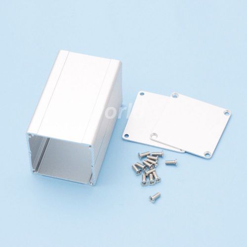 75*46*46mm Slivery PCB Instrument Shell Steady Separated Aluminum Box