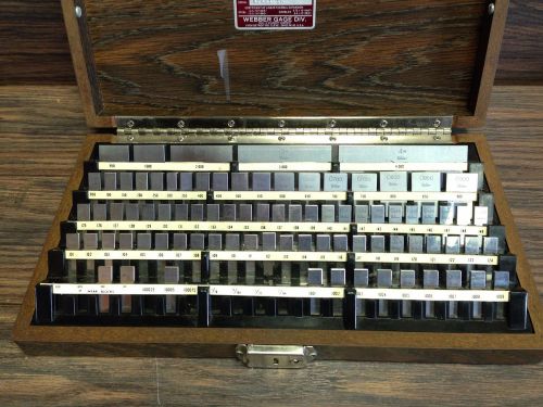 NICE STARRETT  .100 - 4 &#034; GAGE BLOCK SET