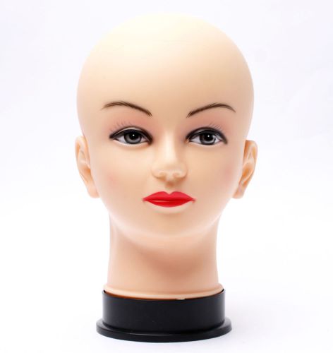 Real Female Mannequin Head Model Display Wig Hat Glasses Cosmetology Manikin ILO