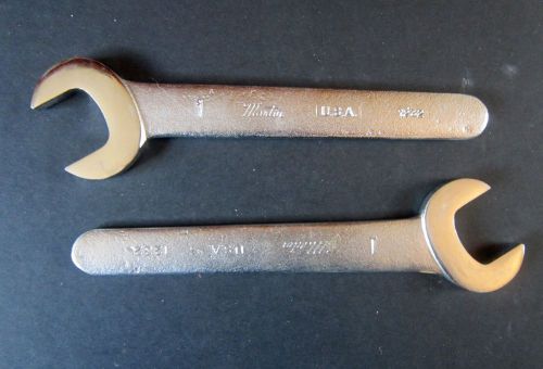 Pair Of Martin 1 Inch 30 Degree Chromed Service Wrenches