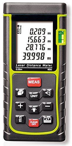 CiBest 131ft /40m Portable Digital Laser Distance Meter Rangefinder Finder with