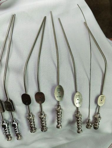 (3) 1 Hevesy HMI  Cannula Brain Frazier 8FR sealed +2 Ditmar open VGC GERMANY