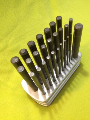 VTG COMPLETE ORIGINAL SPELLMACO &#034;SPOTTERS&#034; SET OF TRANSFER PUNCHES / 3-17 W/BOX