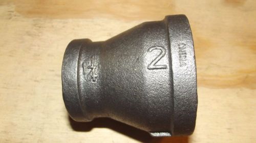 2 x 1 1/4 inch reducer coupling black  iron pipe threaded fittings -free ship for sale