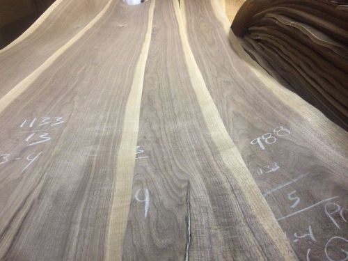 Wood Walnut Venner  120x13,17;18,19, total 4 pcs RAW VENEER N988.