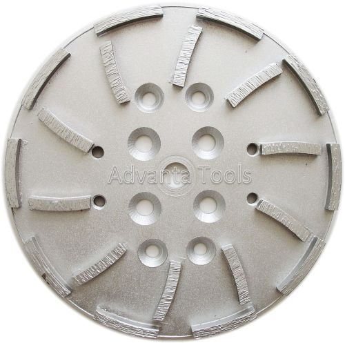 10” concrete grinding head for edco blastrac floor grinders - 20 segs supreme for sale