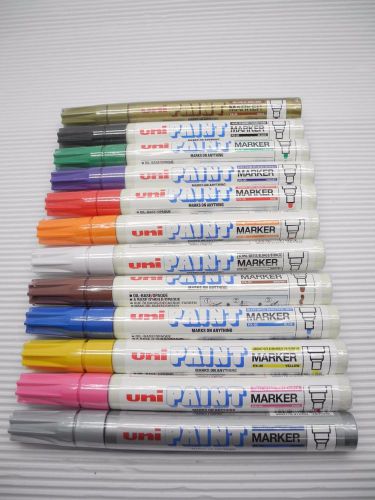 12 colors set uni-ball paint px-20 2.2mm-2.8mm oil based marker(vietnam) for sale