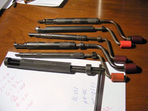 (6) helicoil insertation tools  6-32-5/16 24 for sale