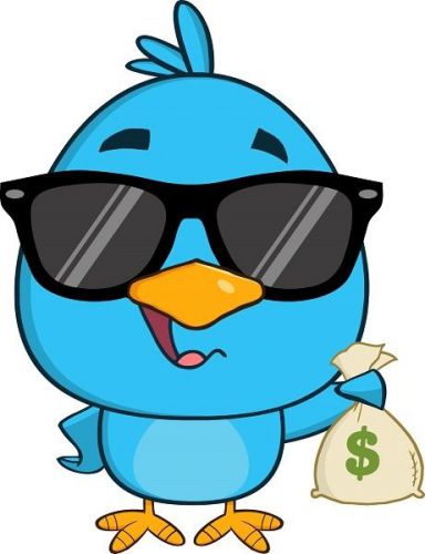 30 Custom Cool Rich Blue Bird Personalized Address Labels