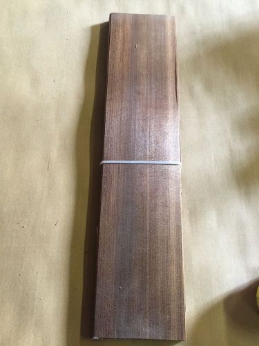 Wood Veneer Fumed Larch 5x24 22Pcs Total Raw Veneer  &#034;EXOTIC&#034; FU3 6-14-16