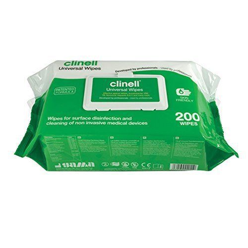 Clinell Multi-Purpose Universal Sanitising Wipes - Pack of 200
