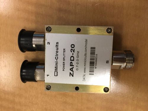 MINI-CIRCUITS ZAPD-20 0.7-2.0 GHZ POWER SPLITTER COMBINER COAXIAL RF POWERWAVE