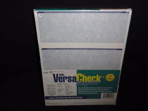 Versa Check, Form #3000, Blue 750 Blank Checks, by MIPS