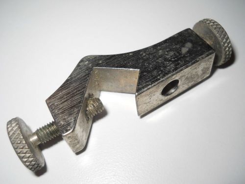 Thomas 2-way stainless steel frame muff clamp, 1/4&#034; hole and up to 3/8&#034; jaw for sale