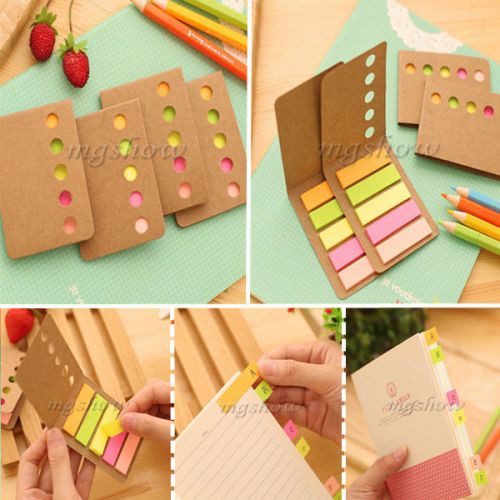 5pcs 1200 sticker post it flags bookmark page marker memo index sticky tab notes for sale