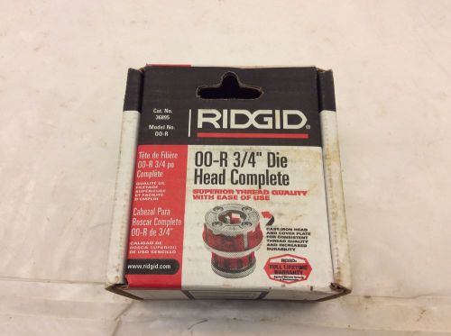 (1) ridgid 36895 oor npt 3/4&#034; manual pipe threader die head for sale