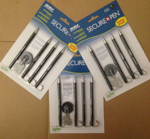 Secure a pen all black ink (total 12 pens) for sale