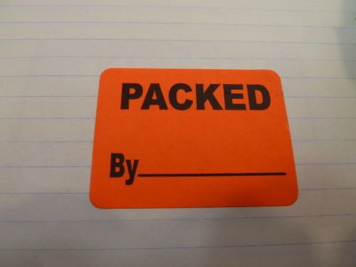 Packed By __ - 1.5&#034; x 2&#034; Employee Ownership of work = accountability (20 labels)