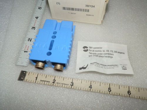 Sb power connector  1/0 awg  0.437&#034; max wire diam 2 pole 175 amp anderson 6326g1 for sale