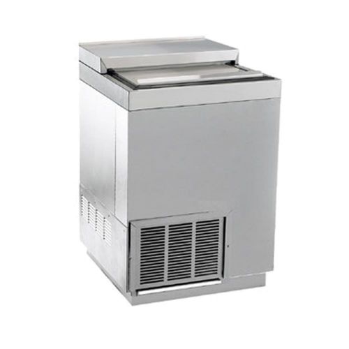 New krowne bc24-ss - 24&#034; stainless steel slide top bottle cooler for sale