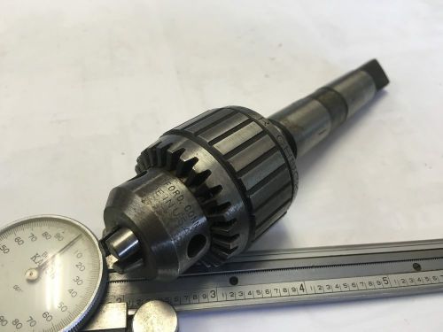 Jacobs ball bearing super drill chuck 0-1/4 in. no. 8 1/2n + #2 mt shank for sale