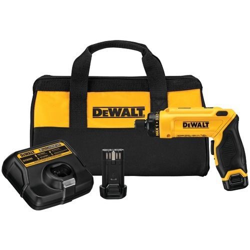 Dewalt 8-volt screwdriver kit with 2 batteries for sale