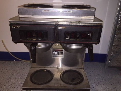 Bunn 23400 cwt 2/2 twin auto commercial coffee brewer w/2 warmers frees&amp;h for sale