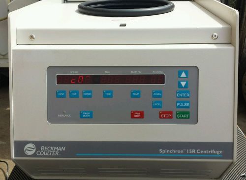Beckman Coulter Spinchron 15R Centrifuge w/ Rotor &amp; Buckets