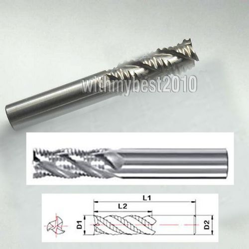 Lot 1pcs 3Flute Aluminum Roughing End Mills Cutting Dia 22mm Shank Dia 22mm