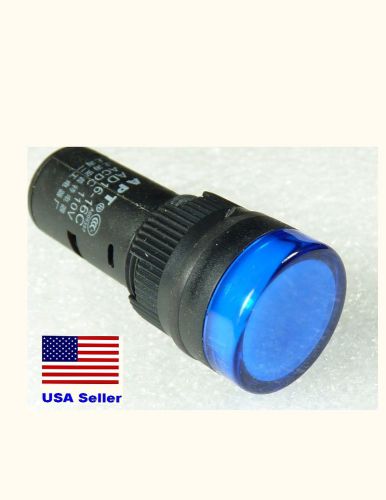 New apt led indicator light 22mm blue 120v ac/dc indicating lamp usa seller for sale