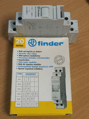 Finder 20.23.9.024.0000 modular step relay 24vdc 16a  250v 1no+1nc ip20 for sale