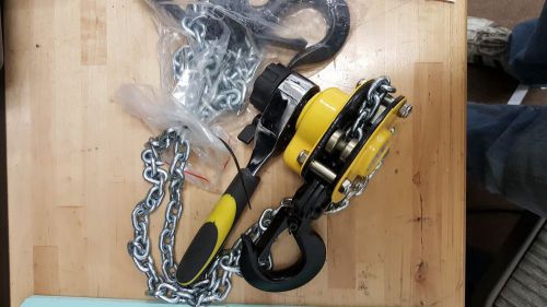 Mini ratchet lever chain hoist, 6-19/64&#034; lever, 550 lbs capacity, for sale