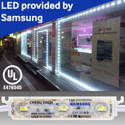 Crystal Vision Samsung Brightest Store front Window LED Light Kit 50ft White