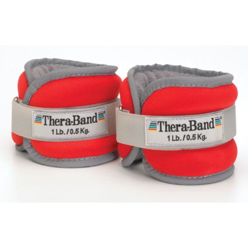 THERA-BAND(R) COMFORT FIT ANKLE &amp; WRIST WEIGHT SET RED 2 LB. (TWO 1-LB. WEIGHTS)
