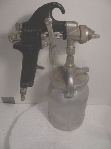Binks model 18 airspray gun with cup slightly used very good condition for sale