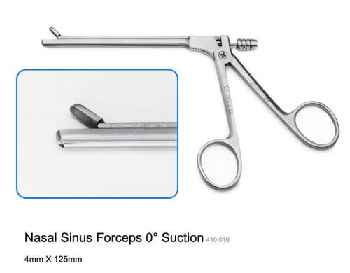 New Nasal Sinus Forceps Suction 0° 4X125mm Rhinoscopy
