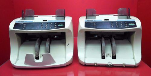 **(LOT OF TWO)** Glory GFB-520A Currency Cash Counter (Powered On) Glory GFB 520